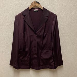 Sisley Satin 3 Button Blazer Size 8
